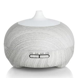 Hianjoo Aroma Diffuser 500ml, Ultraschall Luftbefeuchter Leise, Luftbefeuchter mit LED Licht Timer für Schlafzimmer kinderzimmer Yoga (Schwarz)