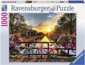 Ravensburger Puzzle »Fahrräder in Amsterdam«, 1000 Puzzleteile, Made in Germany, FSC® - schützt Wald - weltweit