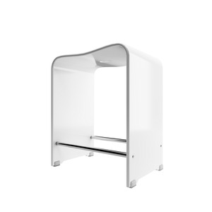 Schulte Duschsitz, Acrylglas, transparent, 39,3 x 27,5 x 47 cm, bis 130 kg