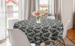 Abakuhaus Tischdecke »Kreis Tischdecke Abdeckung für Esszimmer Küche Dekoration«, Halloween Horror Fledermäuse Spinnennetze