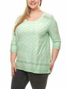 Bild 1 von sheego Damen Langarm-Shirt bequemes 3/4 Arm-Shirt Große Größen Grün