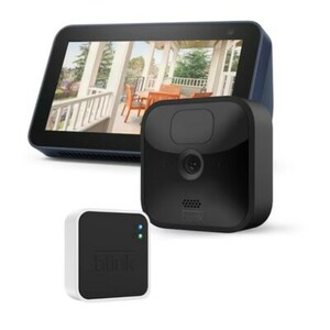 Blink Outdoor - 1 Kamera System HD-Sicherheitskamera + Amazon Echo Show 5 2021