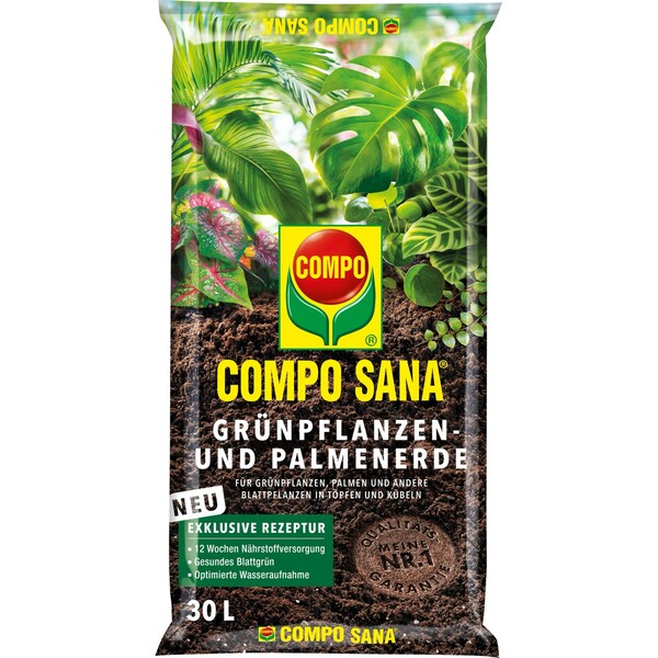 Bild 1 von Compo Sana Grünpflanzen- und Palmenerde 1 x 30 l