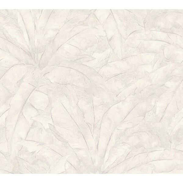Bild 1 von Vliestapete Metropolitan Stories Blätter Glänzend Strukturiert Grau Silber