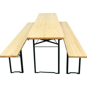 Bierzelt-Garnitur klappbar mit 50 cm breitem Tisch