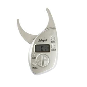 VirtuFit Digitales Körperfett-Messgerät - Körperfettzange - Grau