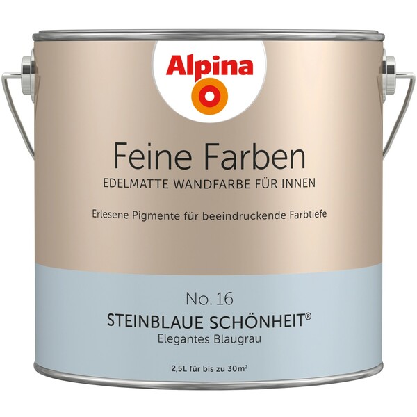 Bild 1 von Alpina Feine Farben No. 16 Steinblaue Schönheit edelmatt 2,5 Liter