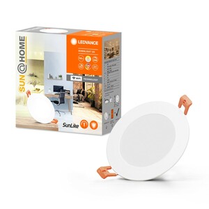 Ledvance Smart+ LED-Unterbauleuchte Sun@Home Downlight Slim Weiß Ø 12 cm