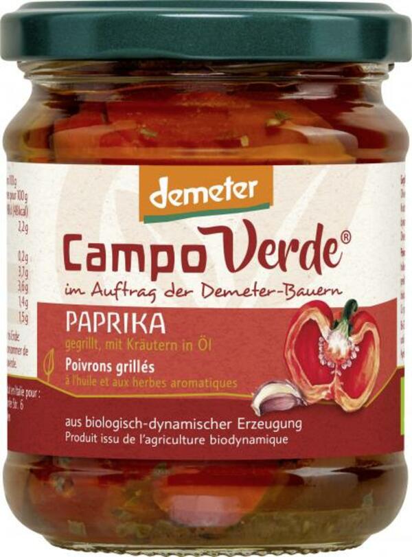 Bild 1 von Campo Verde Demeter gegrillte Paprika in Öl