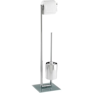Wenko Stand WC-Garnitur Style Chrom 73 cm x 19 cm x 19 cm