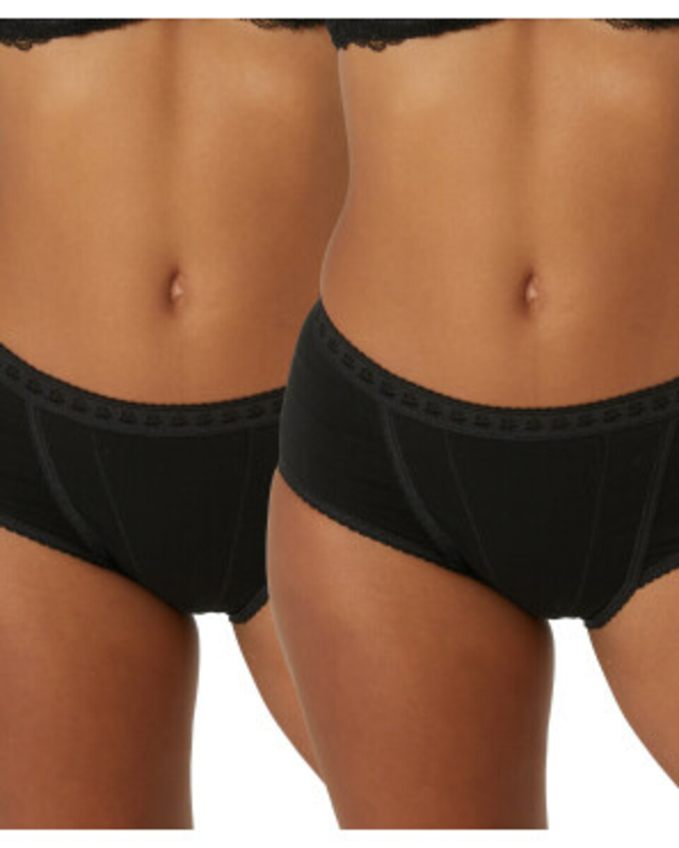 Bild 1 von Figurformende Slips, 2er-Pack, Janina, schwarz