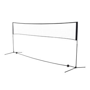 HOMCOM Badmintonnetz schwarz B/H/T: ca. 400x158x103 cm
