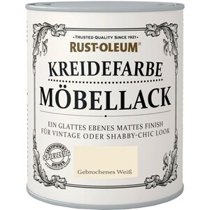 Rust Oleum Möbellack Kreidefarbe Gebrochenes Weiss 750ml