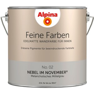 Alpina Feine Farben No. 2 Nebel im November edelmatt 2,5 Liter