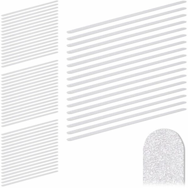 Bild 1 von Relaxdays - 68 x Anti Rutsch Streifen, 60 cm lang, Kunststoff, für Dusche & Treppe, selbstklebend, Anti-Rutsch-Sticker, transparent