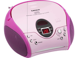 LENCO SCD-24 Radiorecorder, Pink
