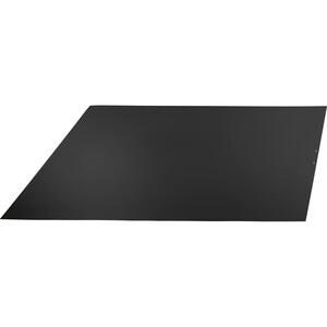 Stahlbodenplatte rechteckig 1 m x 1,2 m Schwarz