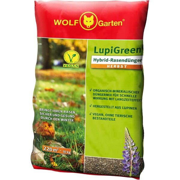 Bild 1 von Wolf Garten Hybrid-Rasendünger Herbst LU-H 220 D/A LupiGreen® 10 kg