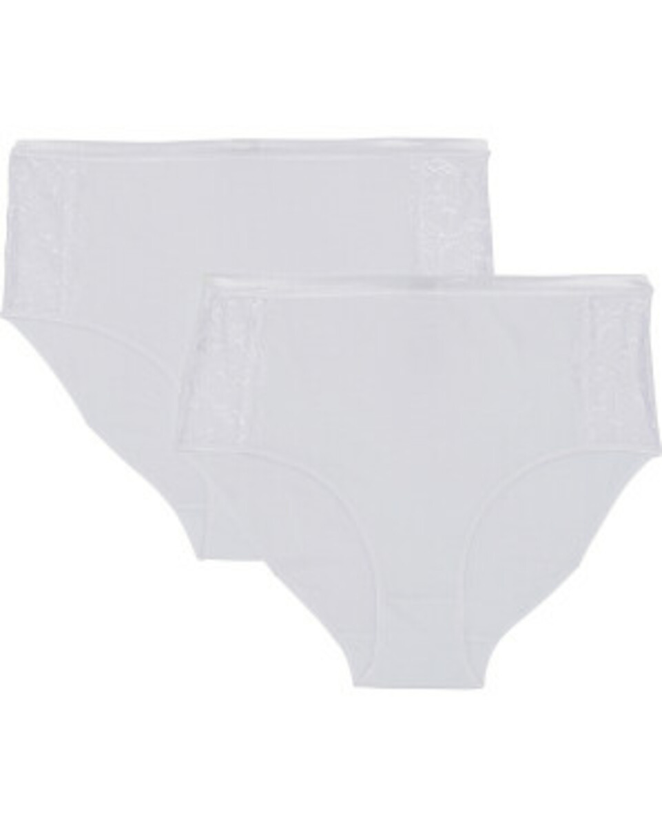 Bild 1 von Slips High-Waist, 2er-Pack, Janina, weiß