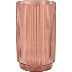 Vase Desert Flower Glas 25 cm x Ø 15 cm Braun