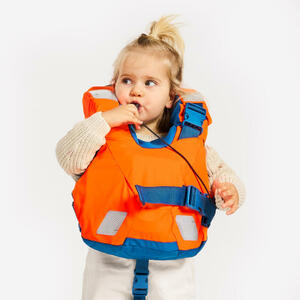 TRIBORD Rettungsweste Kinder 10–15 kg - LJ100N easy orange/blau