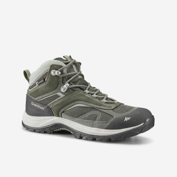 Bild 1 von QUECHUA Wanderschuhe Damen halbhoch wasserdicht Bergwandern - MH100