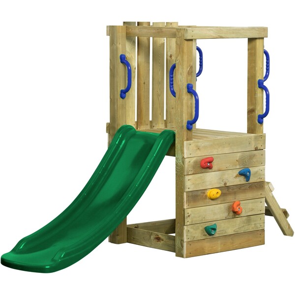 Bild 1 von SwingKing Spielturm Irma Small mit Rutsche Grün 66 cm x 190 cm x 125 cm