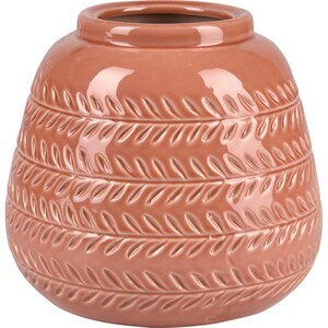 Vase Desert Flower Keramik 16,5 cm x Ø 18,5 cm Terrakotta