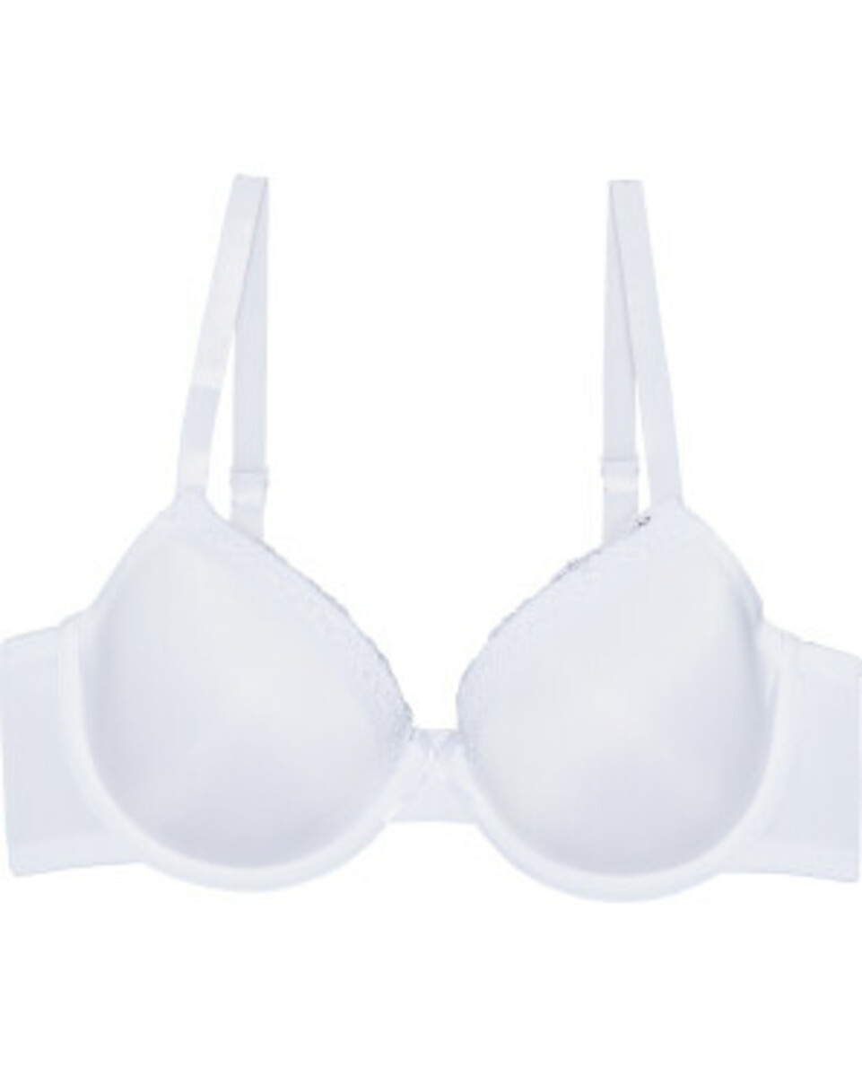 Bild 1 von Weißer Bügel-BH, Janina, verstellbare Träger, weiß gemustert