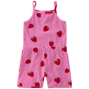 Baby Jumpsuit mit Erdbeeren PINK