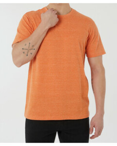 Orangenes T-Shirt, X-Mail, Rundhalsausschnitt, orange