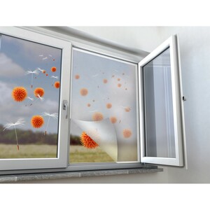 Pollenschutznetz Fenster 110 cm x 130 cm Anthrazit