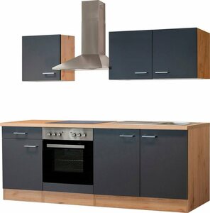 Flex-Well Küchenzeile »Morena«, mit E-Geräten, Gesamtbreite 210 cm