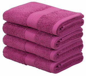 Home affaire Handtücher »Eva« (4-St), Premium-Qualität, Handtuchset aus 100 % Baumwolle