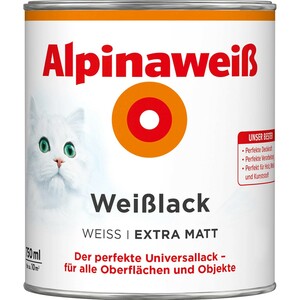 Alpinaweiß Weißlack extra matt 750 ml