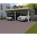 Bild 1 von Weka Flachdach-Doppelcarport 618 Gr. 1 mit Trapezblech 603 cm x 512 cm