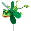 Bild 1 von Deko-Gartenstecker Frosch mit Windrad 48 cm