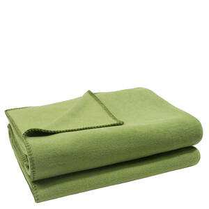 Zoeppritz Wohndecke 160/200 cm grün , 103291 Soft-Fleece , Textil , Uni , 160x200 cm , Fleece , Kettelrand, pflegeleicht , 005299002115