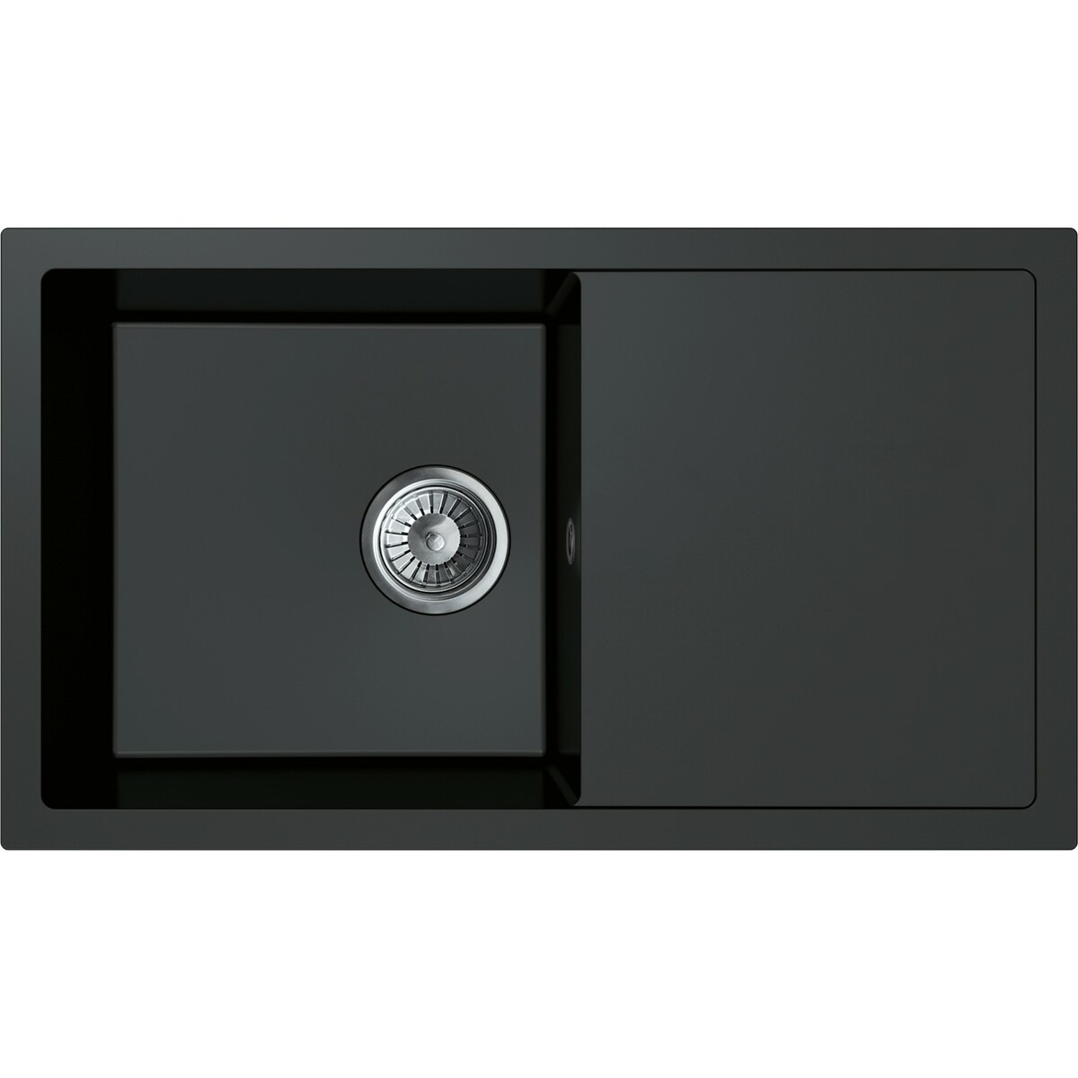 Bild 1 von Miló Einbauspüle Blissano 76 Granitverbundstoff Schwarz
