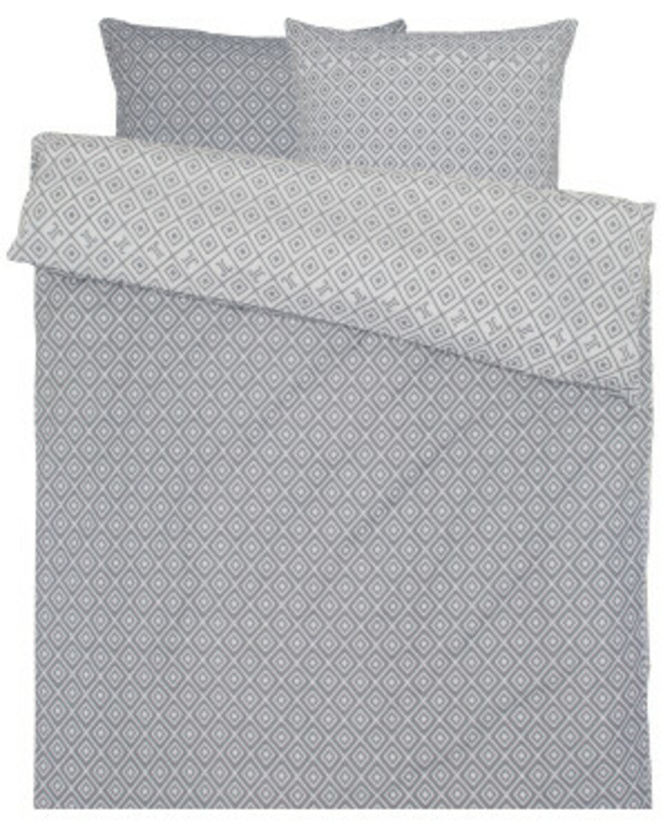 Bild 1 von JETTE Polycotton-Wendebettwäsche, ca. 135 x 200 cm, grau