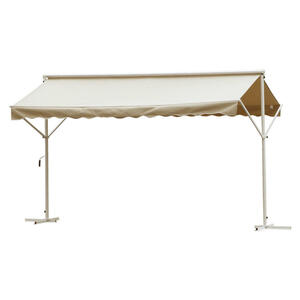 Outsunny Standmarkise Creme Polyester-mischgewebe B/h/l: Ca. 294x250x395 Cm