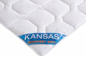 Baumwollbettdecke, »Kansas«, f.a.n. Schlafkomfort, Füllung: Baumwolle, Bezug: 100% Baumwolle, Naturfaser sowohl im Bezug als auch in der Füllung - kochfest bis 95 °C