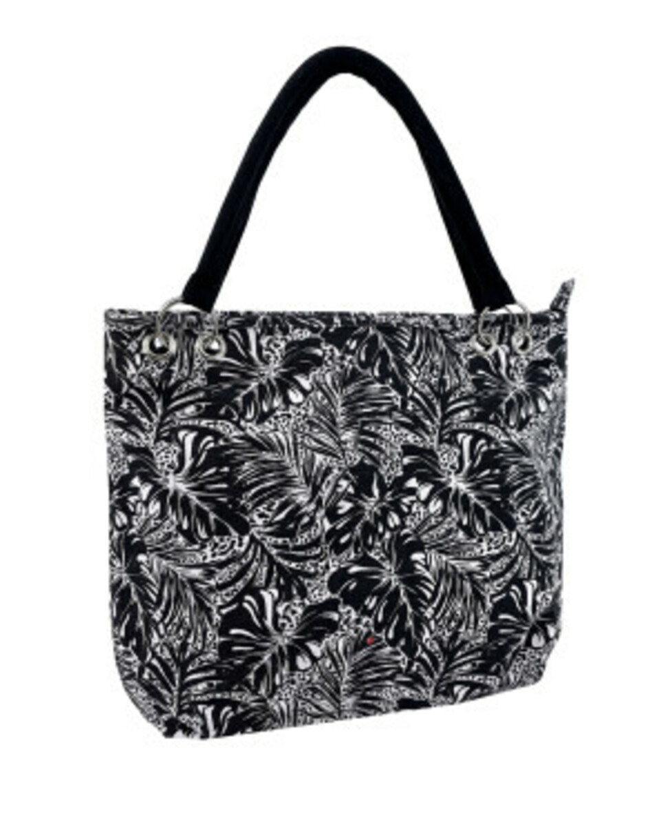 Bild 1 von Canvas Schultertasche, Janina, verschiedene Designs, schwarz bedruckt