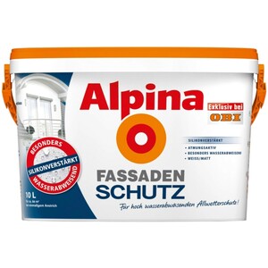 Alpina Fassadenschutz Weiß matt 10 l