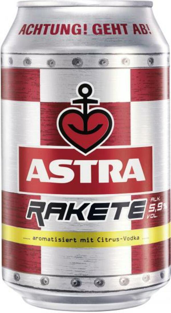 Bild 1 von Astra Rakete Citrus-Vodka Dose (Einweg)