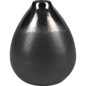 Vase Minimalist Zen Keramik 12,8 cm x Ø 10,2 cm Schwarz