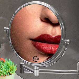 Kosmetikspiegel Wandspiegel Schminkspiegel Vergrößerungs 10-fach Badspiegel 20cm