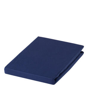 Estella Spannbetttuch zwirn-jersey dunkelblau bügelfrei, für wasserbetten geeignet , 6900025 Zwirn-Jersey*mbo* , Textil , 150x200 cm , Zwirn-Jersey , bügelfrei, für Wasserbetten geeignet , 004142