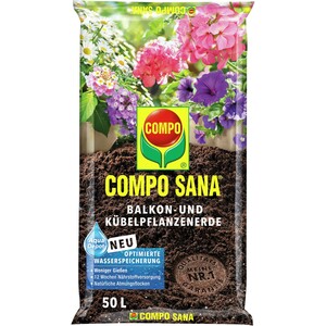 Compo Sana Balkon- und Kübelpflanzenerde 50 l