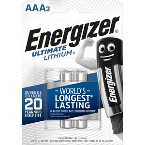Energizer Ultimate Lithium Batterie AAA Micro 2 Stück